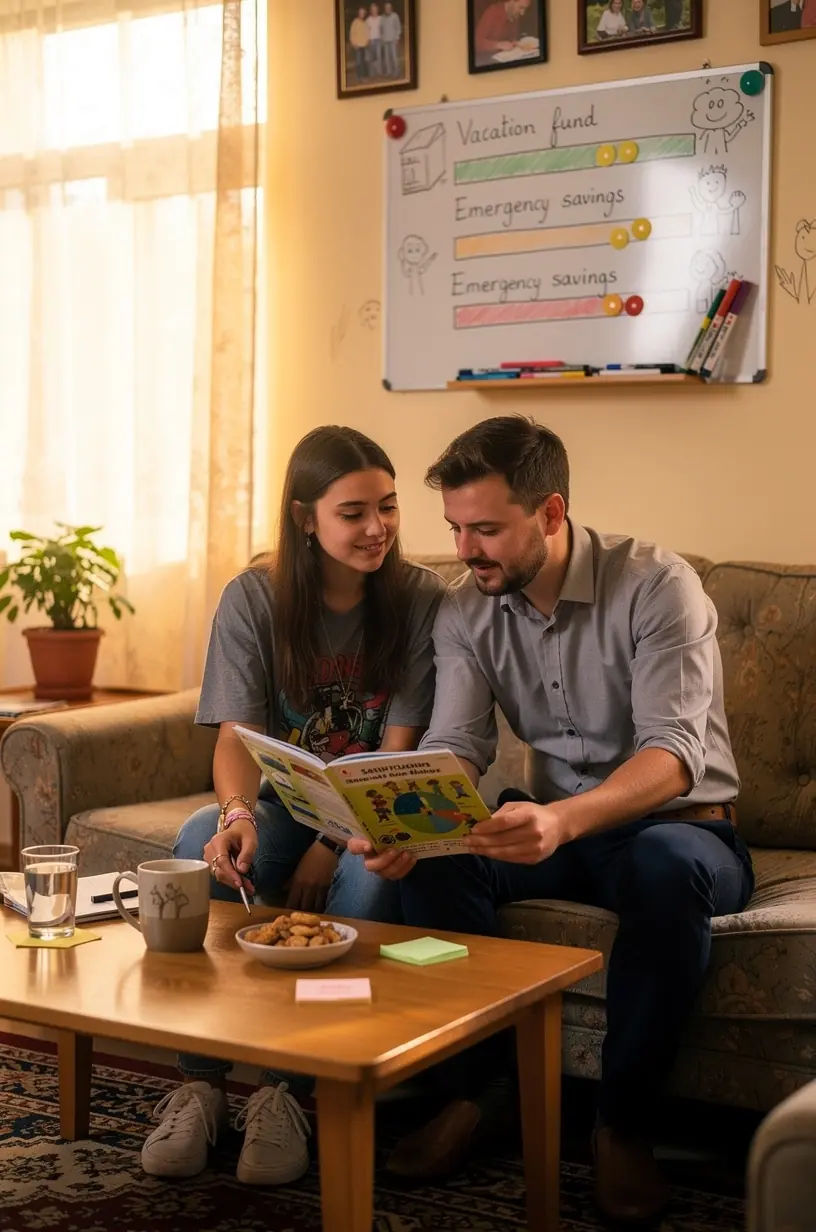 Személy egy nyugodt környezetben olvas egy könyvet a pénzügyi tudatosság és szokásfejlesztés témájában.